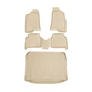 HUMMER H3 3D Floor-Trunk Mats - Omac - Beige - 2006-2010